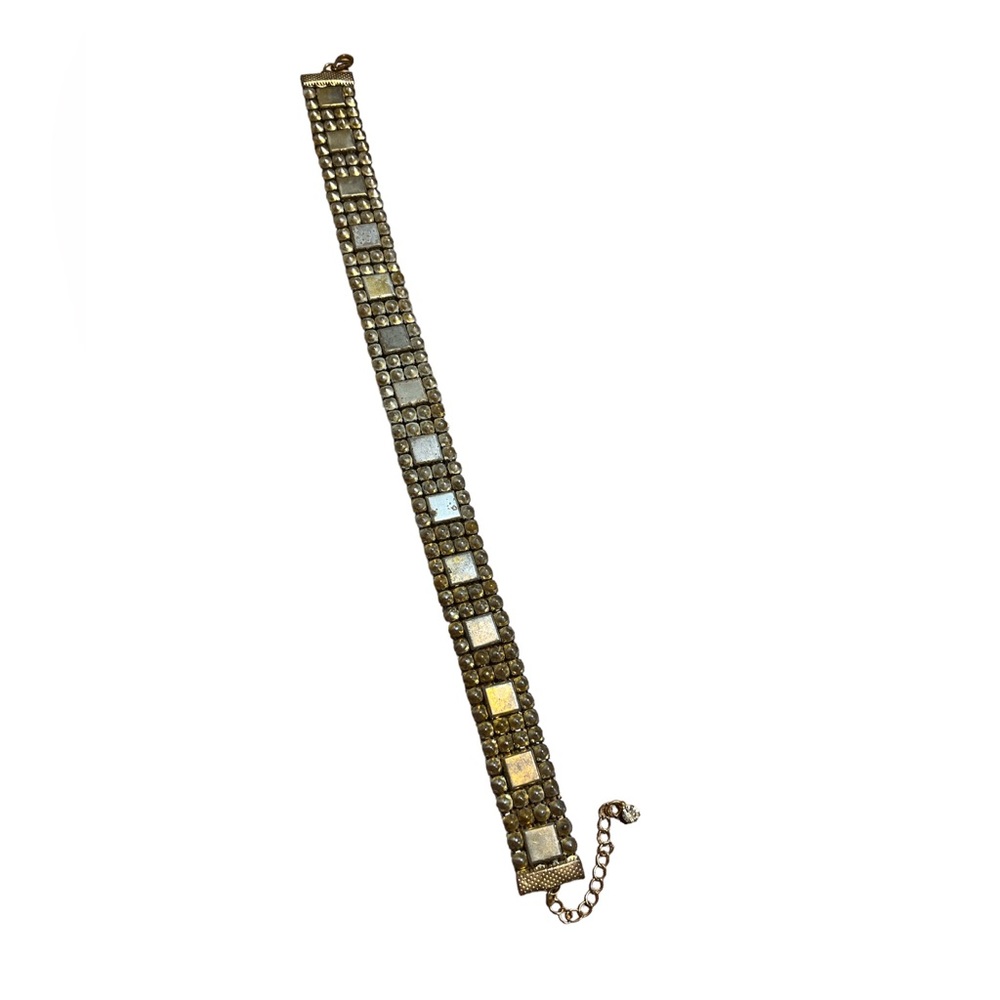Vintage Multicolored Rhinestone Choker - Picture 2 of 4